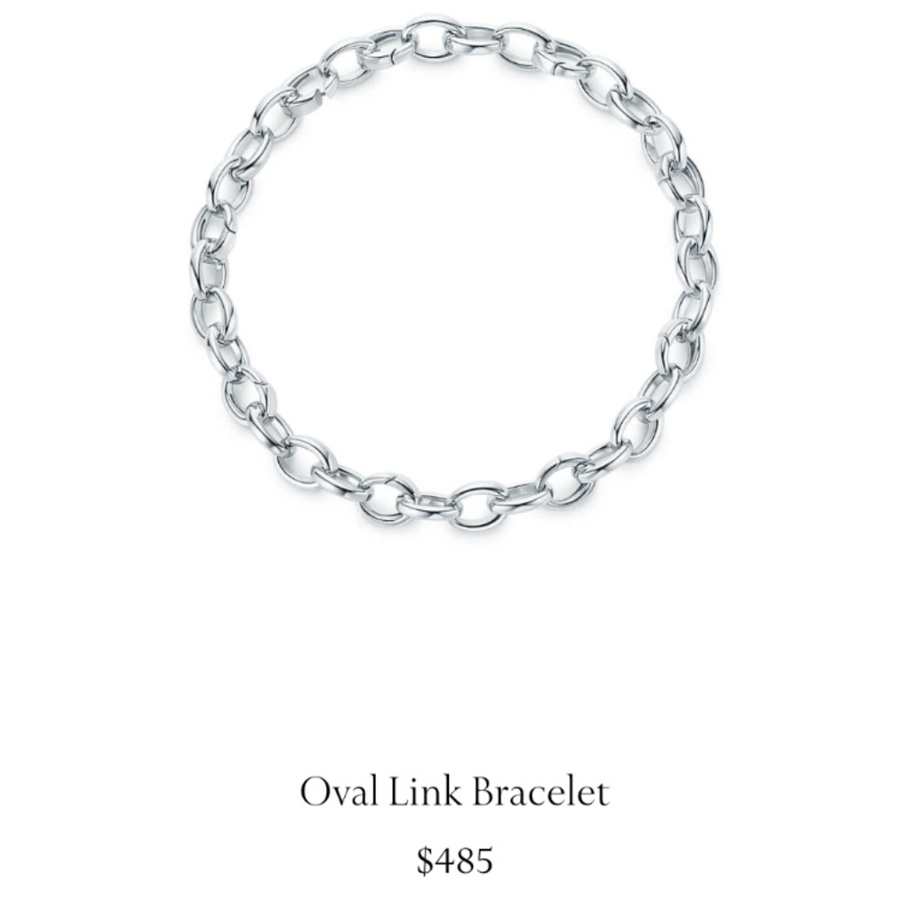 BRAND new. Tiffany’s oval link bracelet.  NWOT